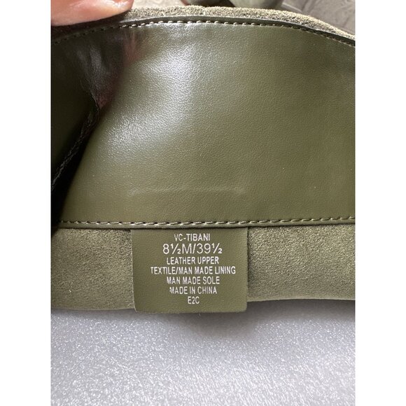 Vince Camuto VC Tibani Forrest Green Womens Sz 8.5 Suede Knee High Wedge Boots - Picture 8 of 12